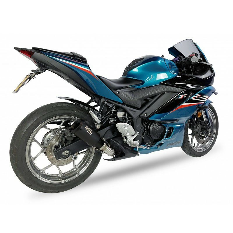 YZF-R3/R25 22- スリップオンマフラー RACE XTREM ブラック イクシル