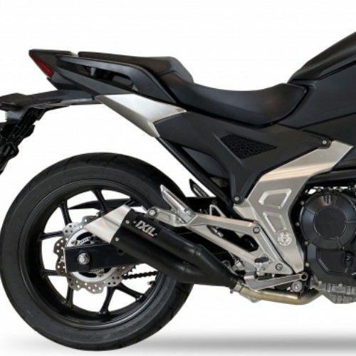 NC700-NC750スリップオンマフラー NC700X/NC750X スリップオンマフラー DUAL HYPERLOW BLACK XL イクシル