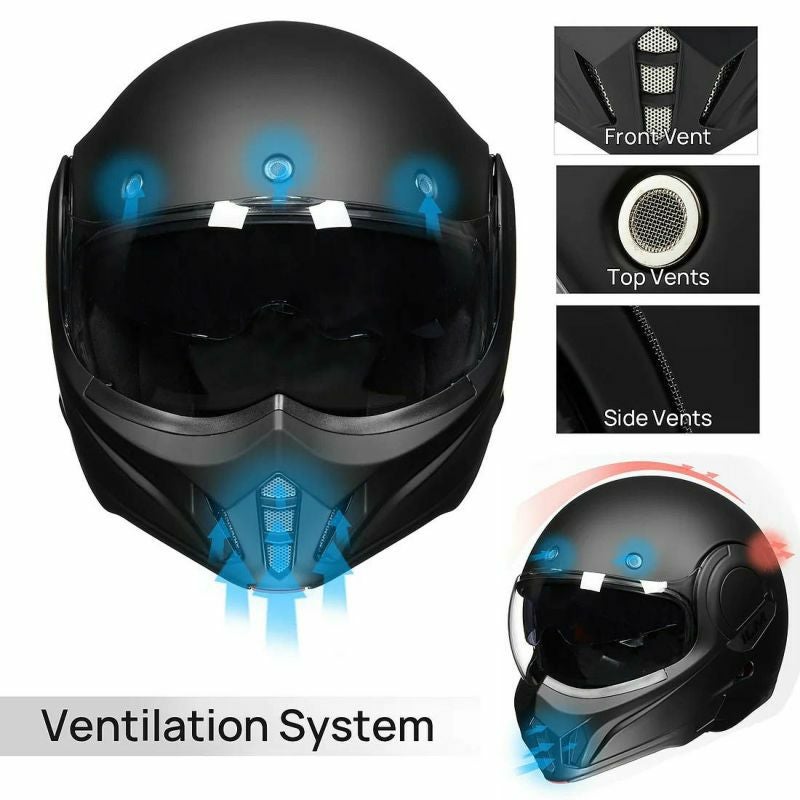 ILM ヘルメット B707シリーズ モジュラー グロスブラック DOT認証