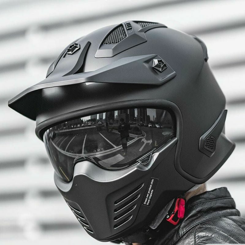 ILM ヘルメット 726Xシリーズ システムヘルメット マットブラック DOT