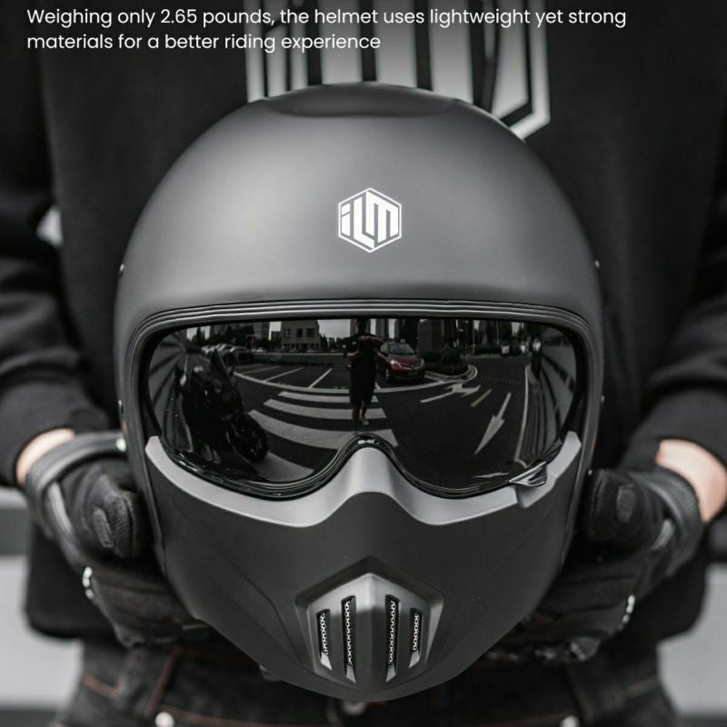 ILM ヘルメット MO310Pシリーズ システムヘルメット マットブラック