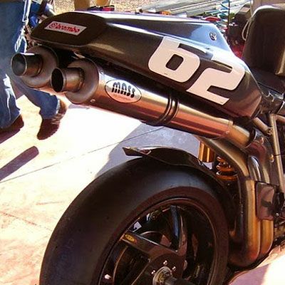 ドゥカティ 748/916/996/998 オーバルステンレス スリップオンマフラー