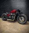 トライアンフ ボンネビルボバー／ボバーブラック 18～24  ドラッグサイレンスドフルエキゾーストシステム ブラッシュ  HITCHCOX_6
