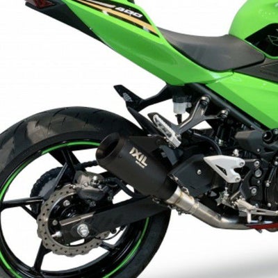 ニンジャ400/Z400 スリップオンマフラー RACE XTREM ブラック イクシル 