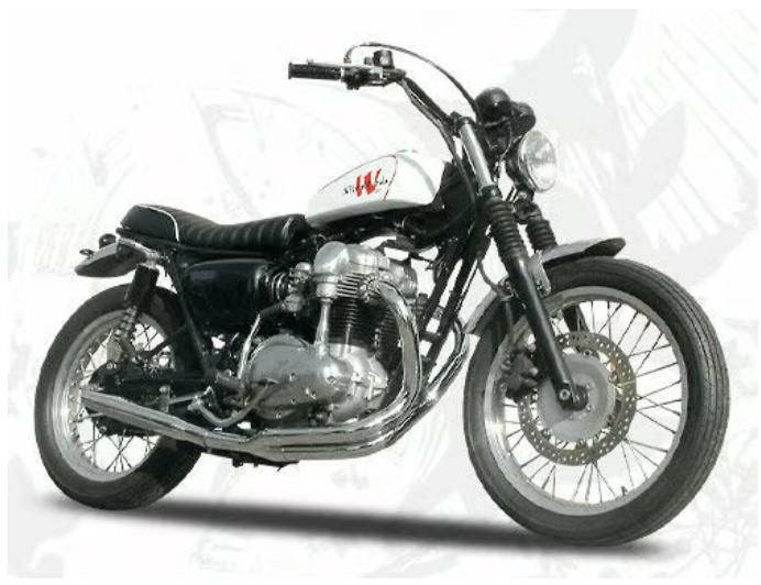 カワサキW400/650 フラットサイドアルミタンク BIGCEDAR | バイク