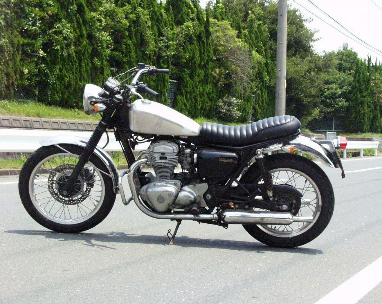 カワサキW400/650 ストレッチスポーツスター アルミタンク BIGCEDAR