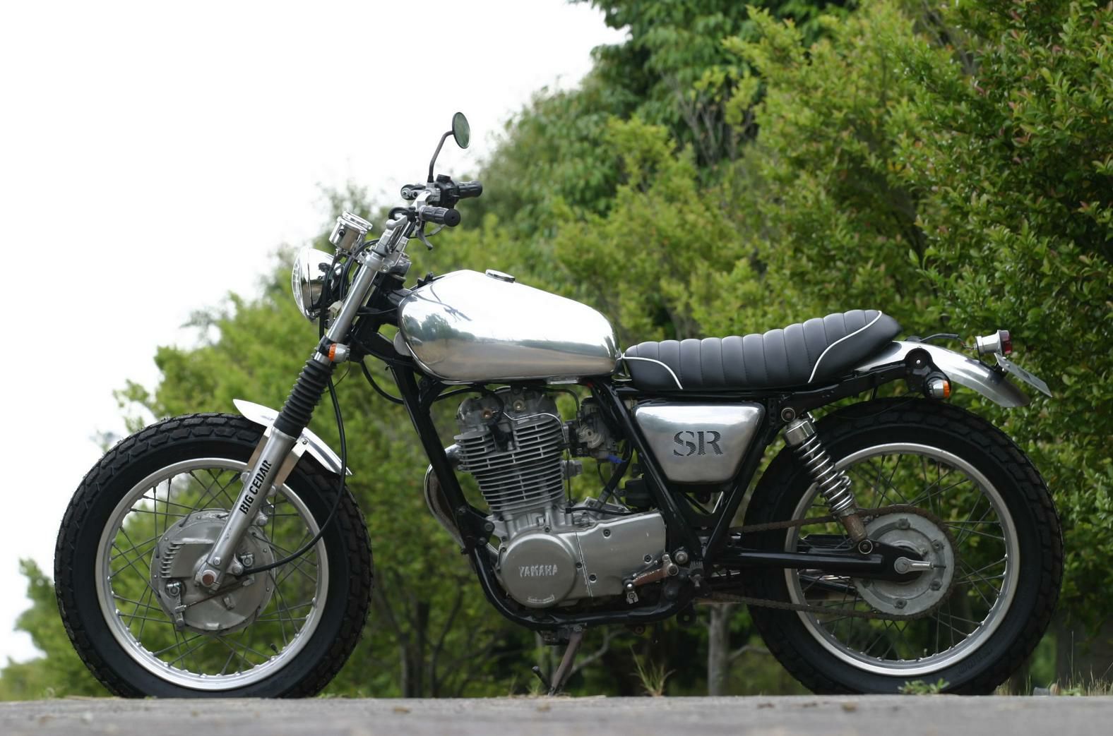 ヤマハ SR400 SRXT アルミタンク バフ無し BIGCEDAR | バイクカスタム