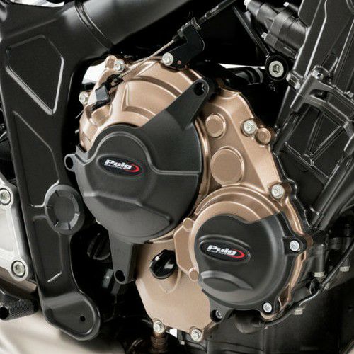 CB650R/CBR650R 21- エンジンプロテクションカバー ブラック Puig