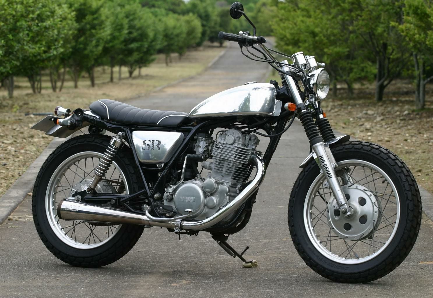 ヤマハ SR400 トラックマスターアルミタンク バフ無し BIGCEDAR
