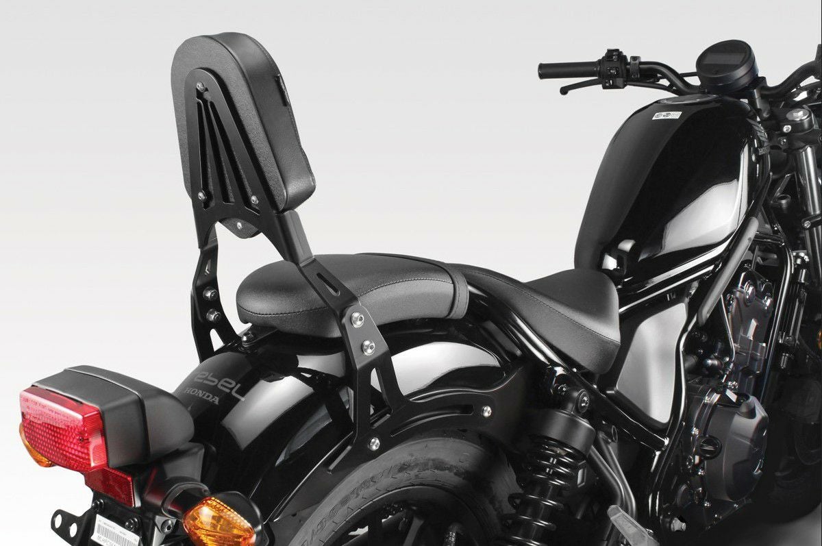 ホンダレブル250、500用　サイドバック、シーシーバー ホンダ（HONDA） レブル250/500 バックレスト付きシーシーバー