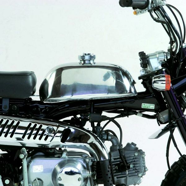 ホンダ　モンキー12V化改造多数タンク、バッテリー、シート、アルミタイヤ，キャブ交換 ホンダ モンキー50 T-A 12V用 アルミタンク T-A 12V用 バフ仕上げ
