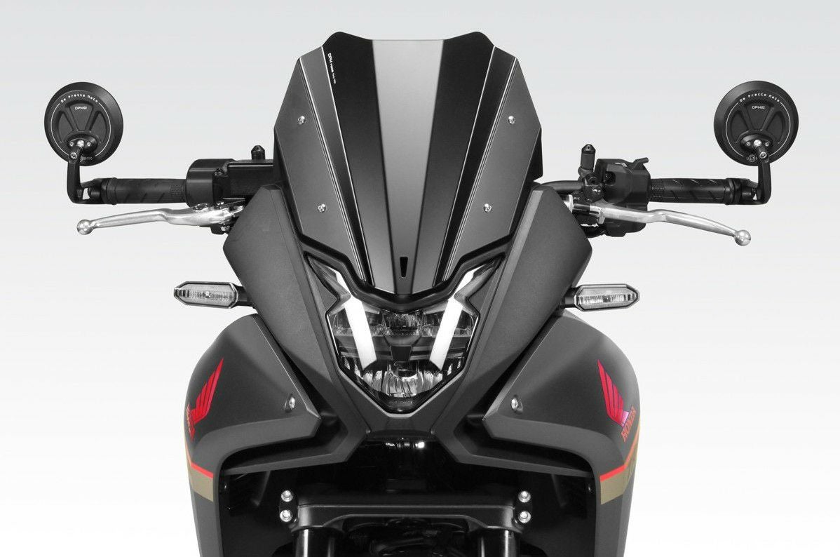 XL750トランザルプ ウインドスクリーン アルミ製 ブラック DPM