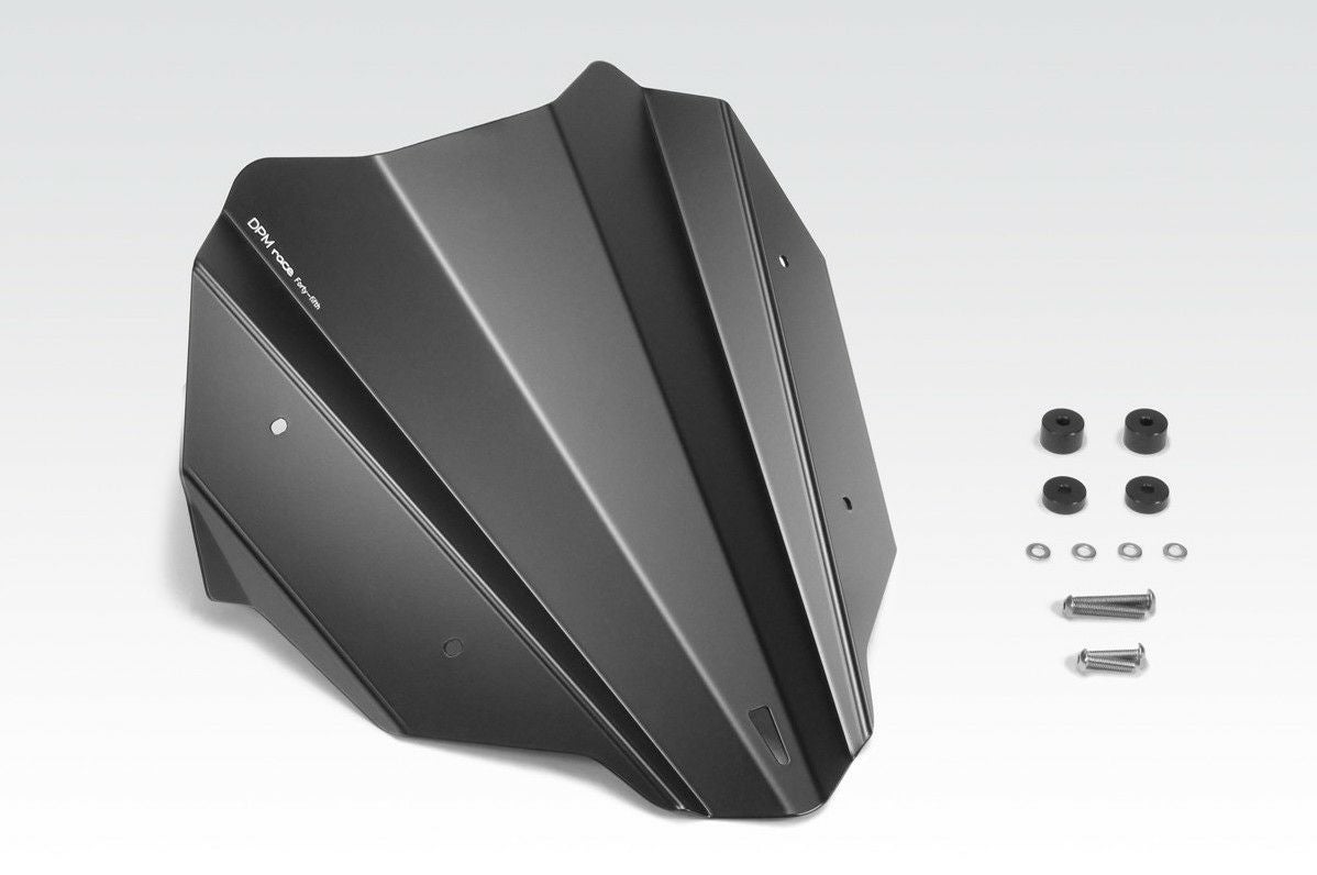 XL750トランザルプ ウインドスクリーン アルミ製 ブラック DPM