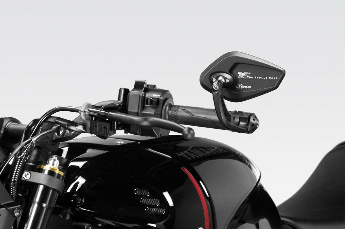 XSR900（2022〜）　純正バーエンドミラー XSR900 22- バーエンドミラー EXENTIAL SS ブラック Eマーク付き DPM