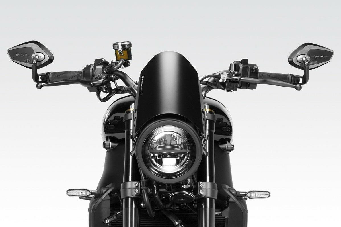 XSR900 22- バーエンドミラー SS EVO ブラック Eマーク付き DPM