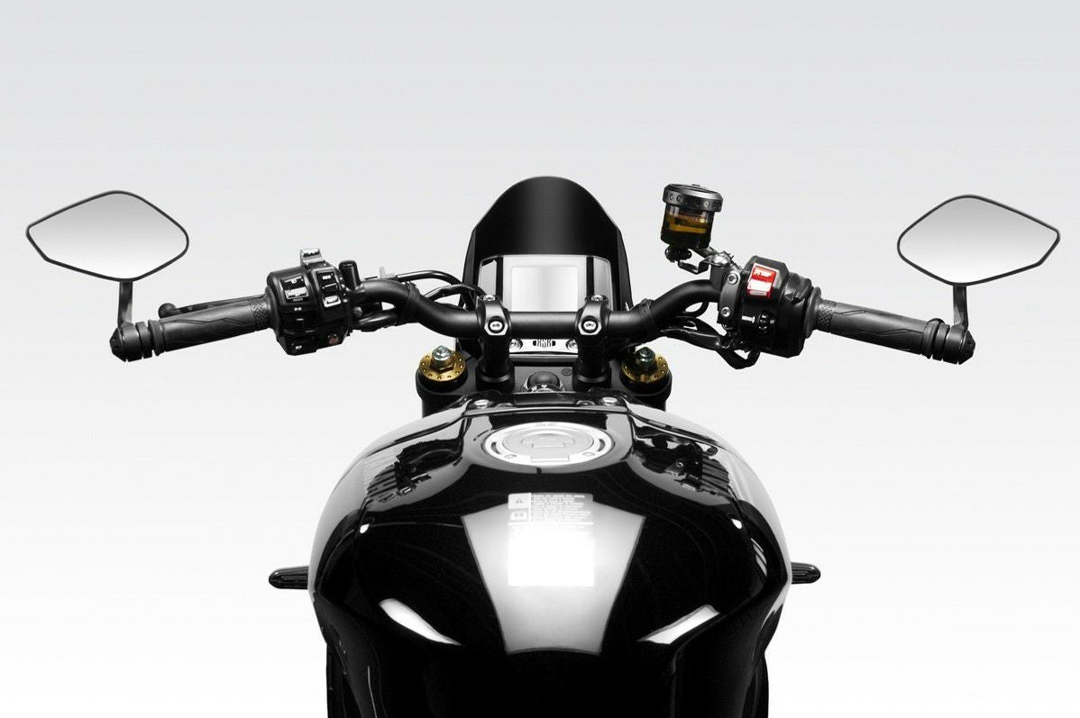 YAMAHA XSR900(2022~) 純正ミラー 左右セット XSR900 22- バーエンドミラー EXENTIAL SS ブラック Eマーク付き DPM