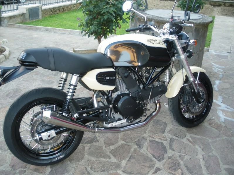 ドゥカティ GT1000 Tromb ステンレス スリップオンマフラー ポリッシュ