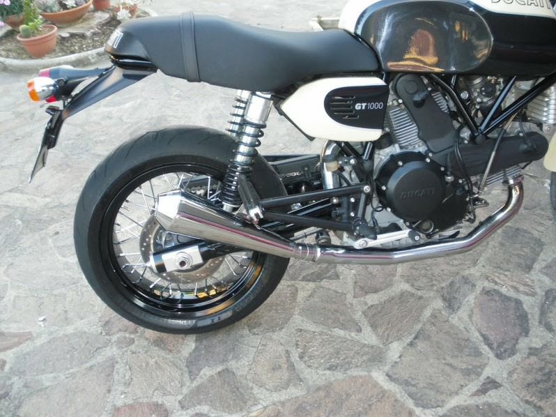 ドゥカティ GT1000 Tromb ステンレス スリップオンマフラー ポリッシュ