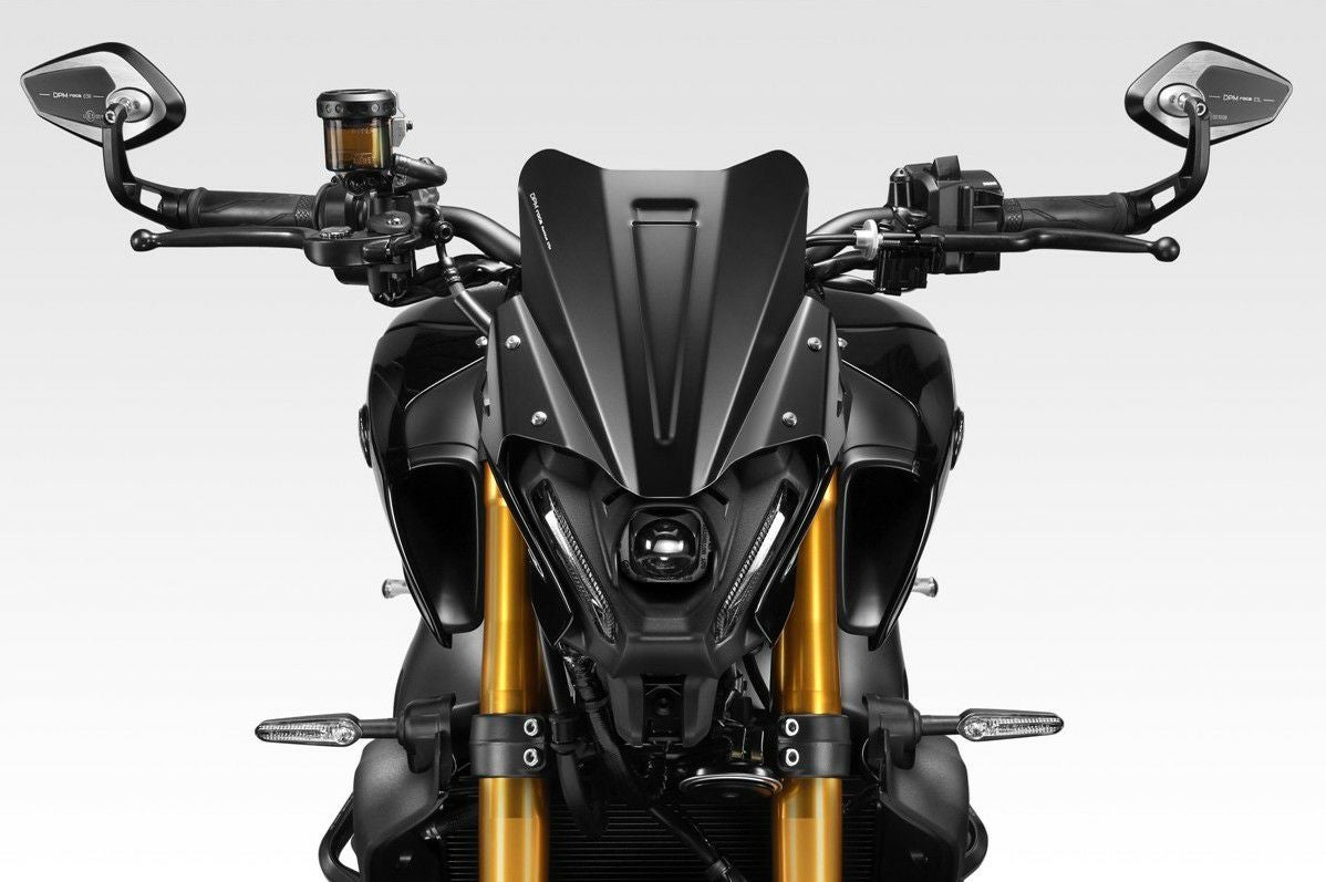 YAMAHA MT-09 アクラポビッチフルエキ バーエンドミラー Mirror ヤマハMT-10 MT-09 MT-07ブラック7/8 