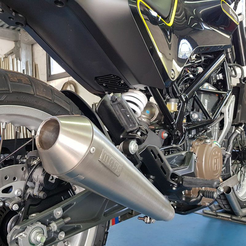 ハスクバーナ スヴァルトピレン401 ステンレス Tromb スリップオンマフラー MASS Exhaust_1