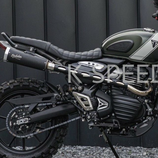 トライアンフ スクランブラー400X フルエキゾースト アップマフラー