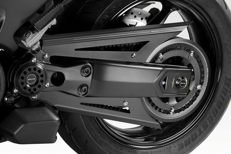 TMAX530/560 ベルトカバー アルミ ブラック DPM | バイクカスタム 