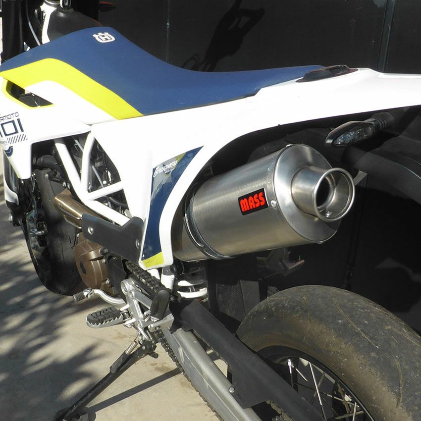 ハスクバーナ 701スーパーモト オーバルステンレス スリップオンマフラー MASS Exhaust_1