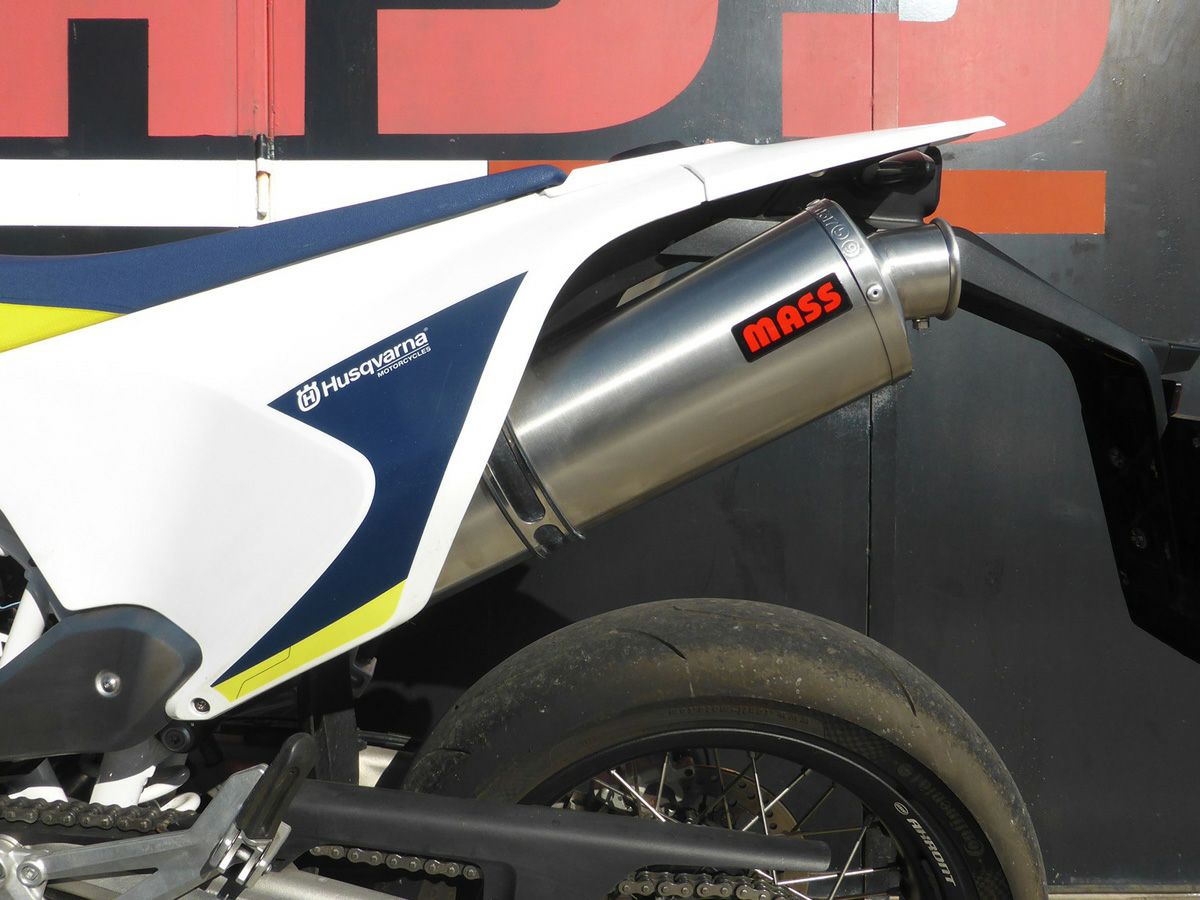 ハスクバーナ 701スーパーモト オーバルステンレス スリップオンマフラー(レーシング) MASS Exhaust_2