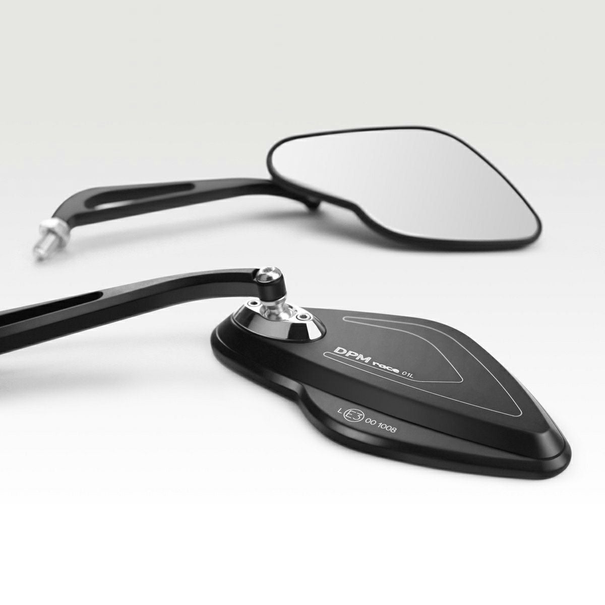 Motogadget MOビュー・グラスレスミラー レース XL ブラック 左側用