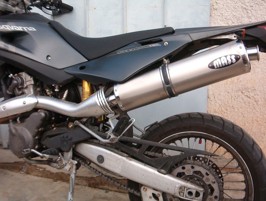 ハスクバーナ TE610 SM610 05-10 デビル スリップオン マフラー ハスクバーナ SM610 GP1 チタン スリップオンマフラー(レーシング
