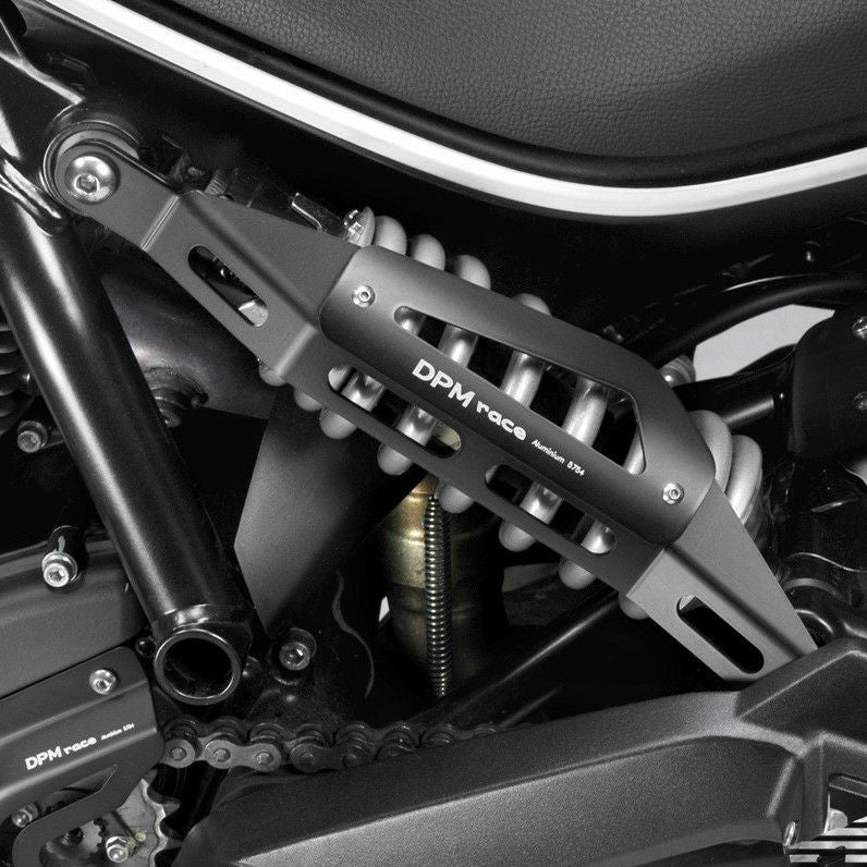 DUCATI スクランブラー 400/800 リアサスペンションカバー アルミ DUCATI スクランブラー 400/800 リアサスペンションカバー アルミ