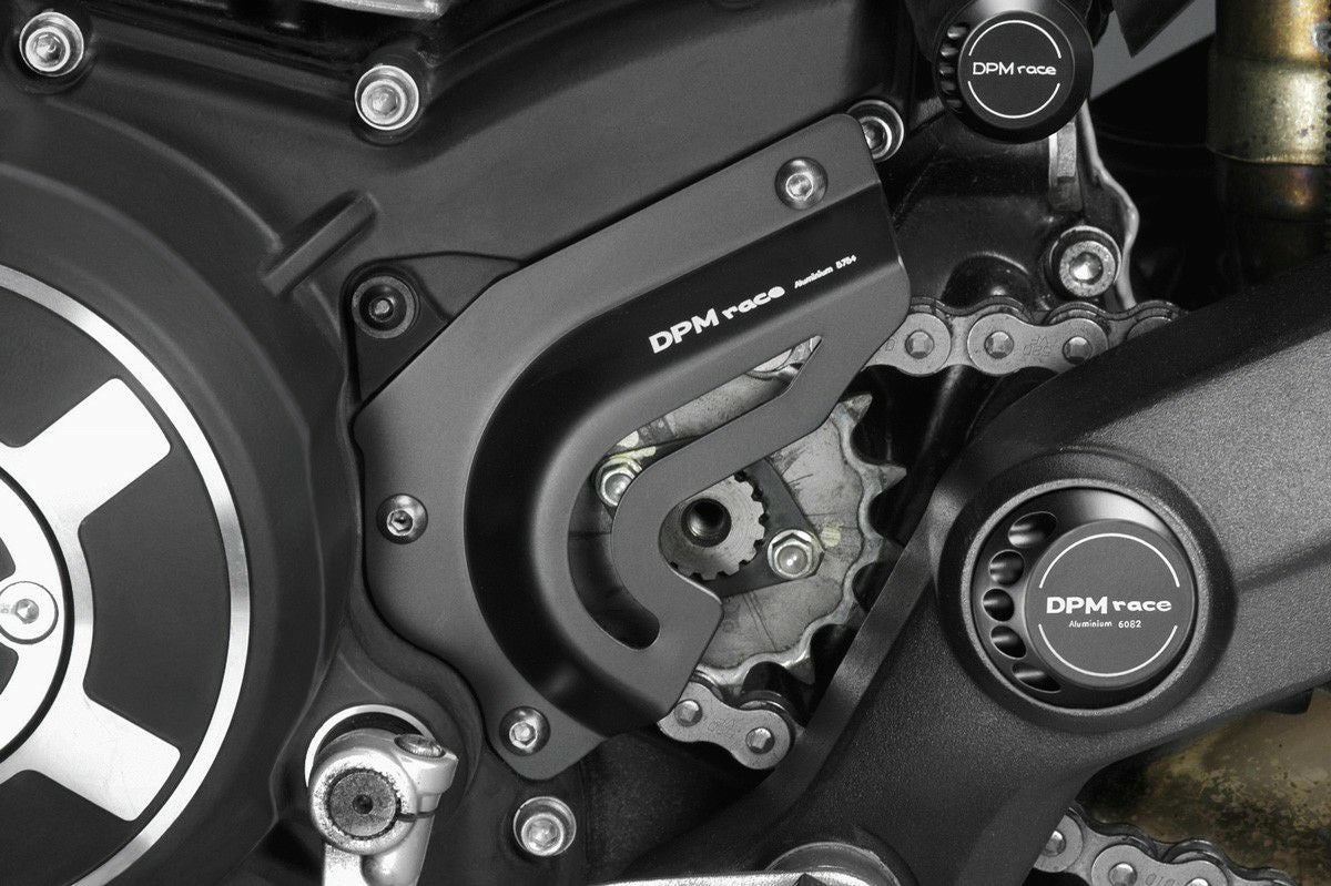 DUCATI スクランブラー 400/800 スプロケットカバー アルミ ブラック
