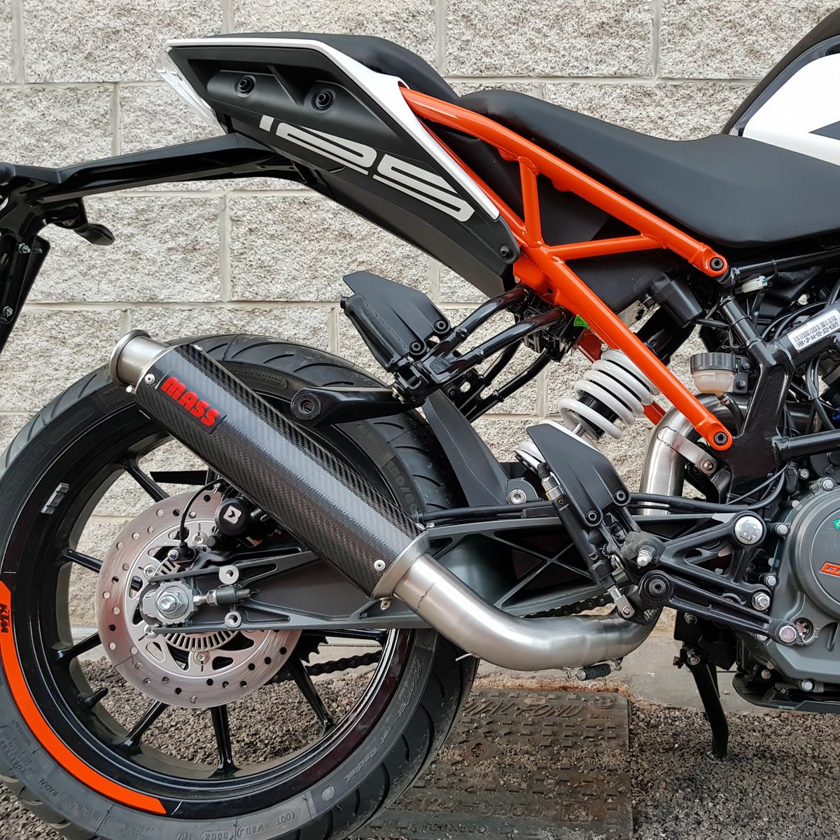 Z125 GP1 カーボン スリップオンマフラー MASS Exhaust | バイク
