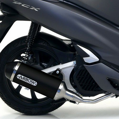 PCX ARROW ステンレススチール マフラー PCX125 18-20 フルエキゾーストマフラー ブラック ARROW (アロー