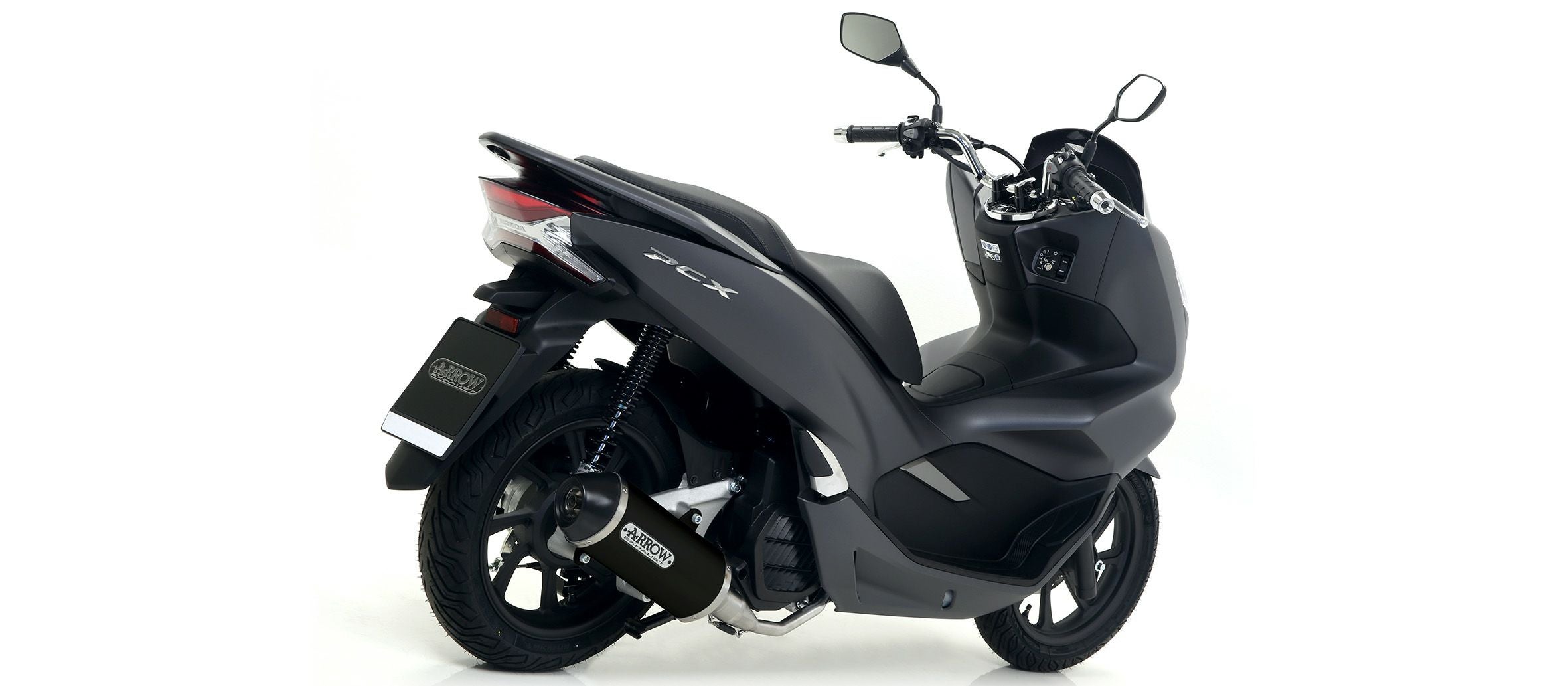 PCX125 18-20 フルエキゾーストマフラー ブラック ARROW (アロー