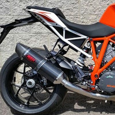 KTM 1290スーパーデューク オーバルカーボン スリップオンマフラー