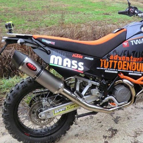 KTM 950/990 アドベンチャー オーバルチタン 2in1 フルエキゾースト