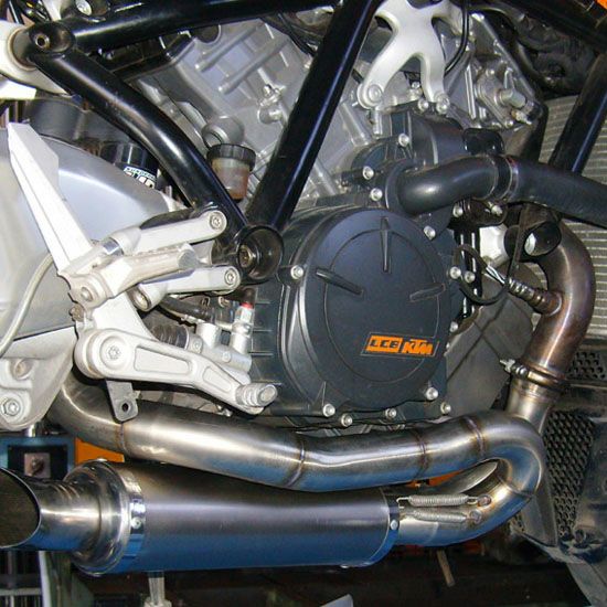 KTM 1190 RC8 R オーバルチタン 2in1 セミコンプリートマフラー MASS