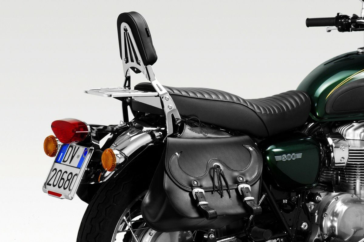 W650/W800 シーシーバー バックレスト クローム DPM | バイクカスタム