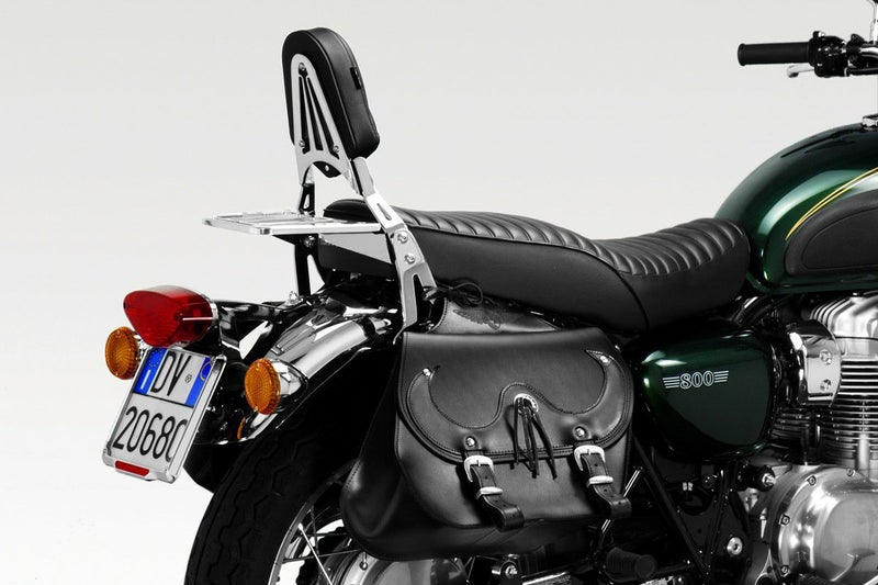 W650/W800 シーシーバー バックレスト クローム DPM | バイクカスタム 