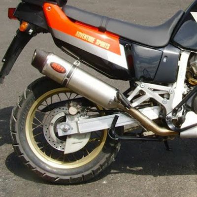 XRV750 アフリカツイン オーバルチタン スリップオンマフラー MASS