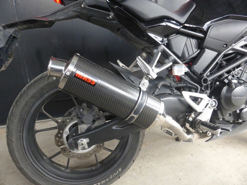 CB250R/CB300R オーバルカーボン スリップオンマフラー MASS Exhaust 