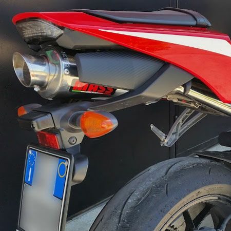 CBR600RR 03-16 オーバルステンレス スリップオンマフラー MASS