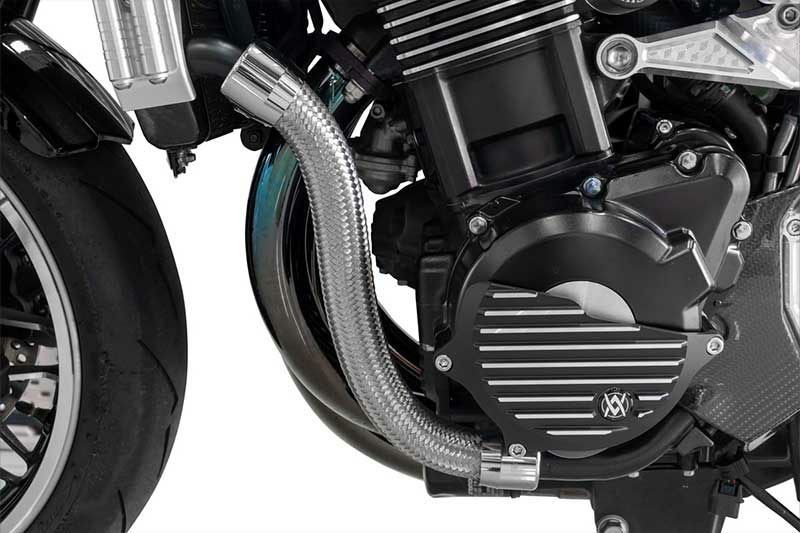 AELLA Z900 rs/メッシュ冷却パーツ カワサキ Z900RS 21- レッド ステンメッシュ ラジエターチューブセット