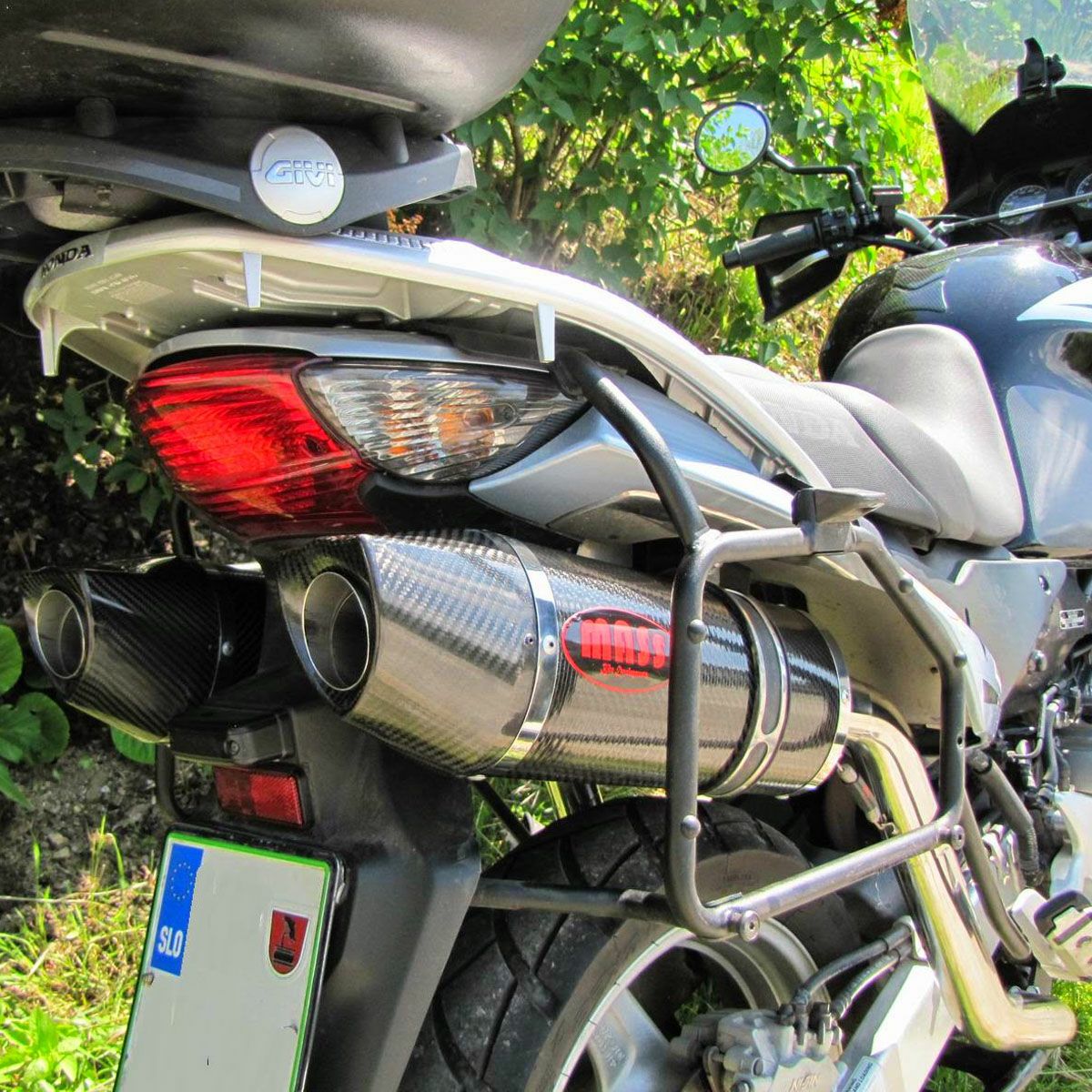 XL1000Vバラデロ オーバルステンレス スリップオンマフラー MASS