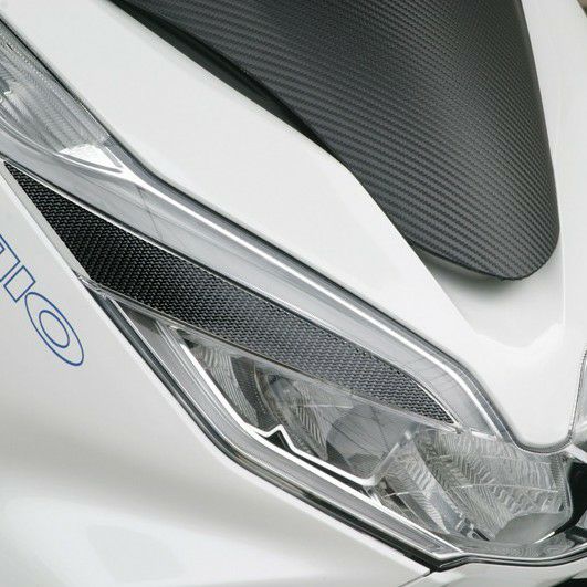 PCX125/150/HV 4型 アイラインカーボンシート ブラック アディオ