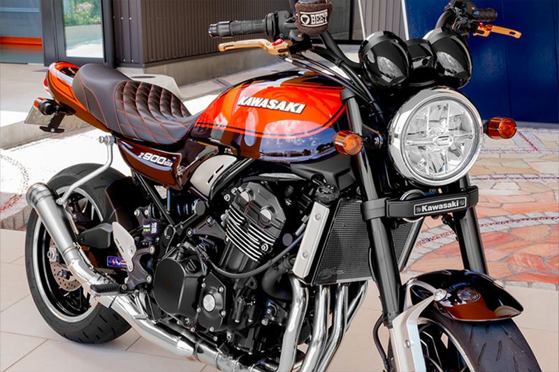 Z900RS/CAFE ヴァイパーシート イエロー ドットパンチ ARCHI | バイク
