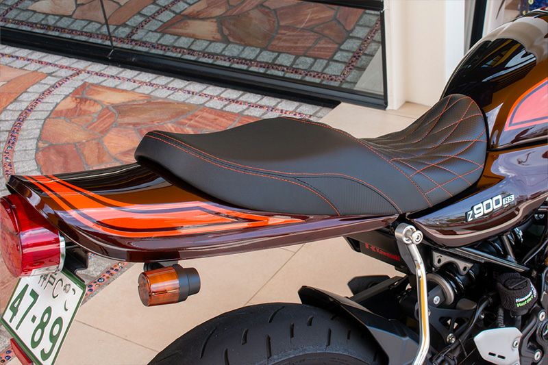Z900RS/CAFE ヴァイパーシート イエロー ドットパンチ ARCHI | バイク