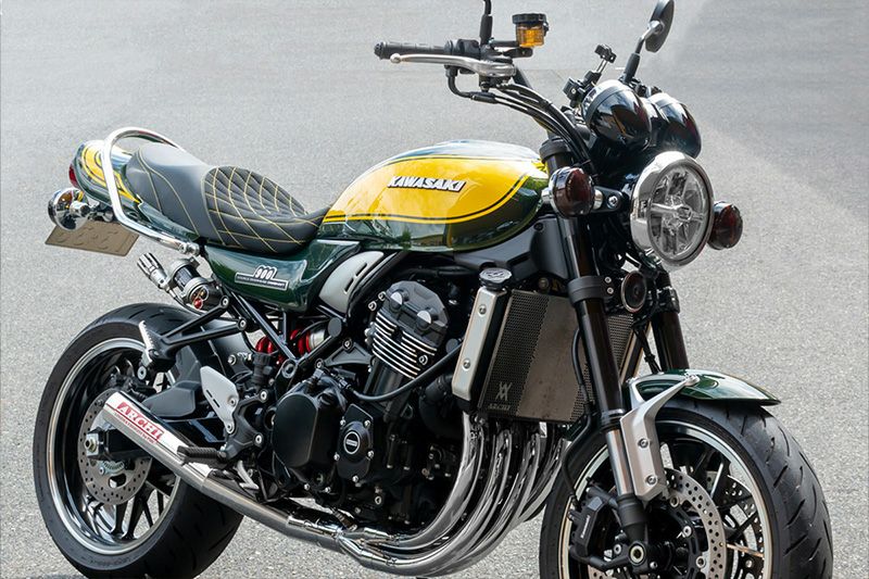 Z900RS 専用シート イエロー スエードパックスキン Z900RS/CAFE ヴァイパーシート イエロー スエード調バックスキン ARCHI