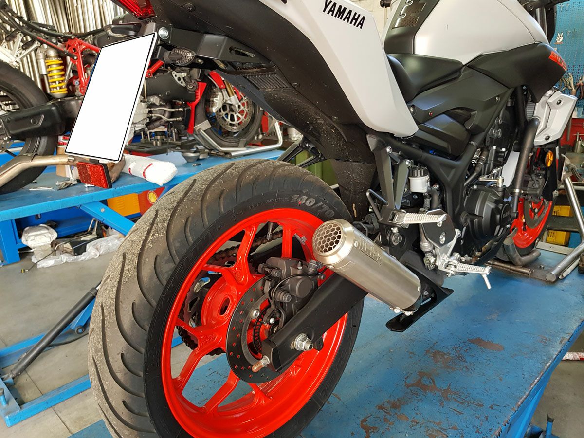 MT-03 15-20 bullet ステンレス スリップオンマフラー MASS Exhaust